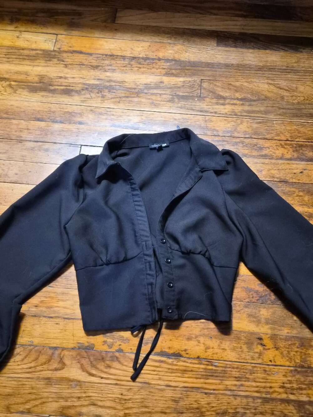 Fashion Nova button down crop top